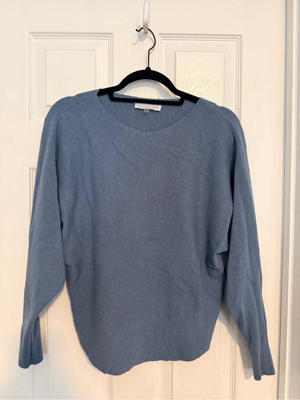 KEREN hart Light Blue Crewneck Sweater